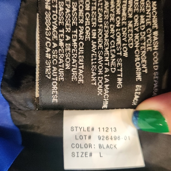 DKNY Black Womens Double Breasted Peacoat Large Pockets Lined Career Fall Work - Picture 10 of 13